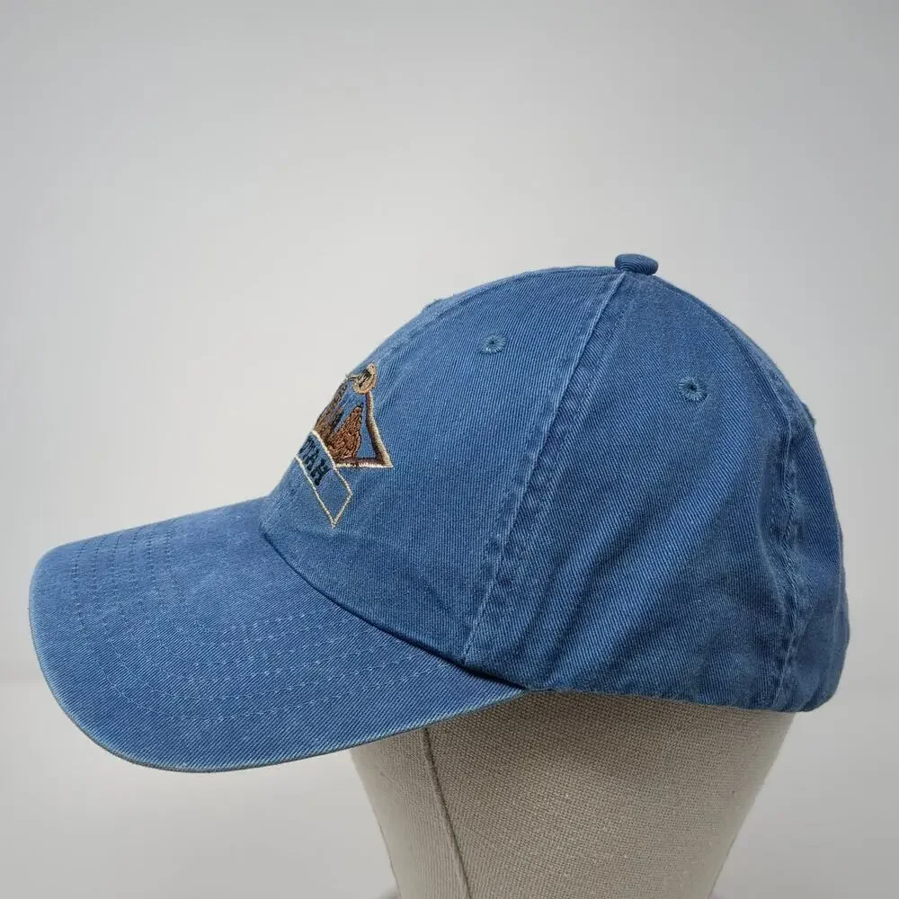 Utah Slideback Baseball Cap Blue OS Adjustable Headwear & Embroidered Royal